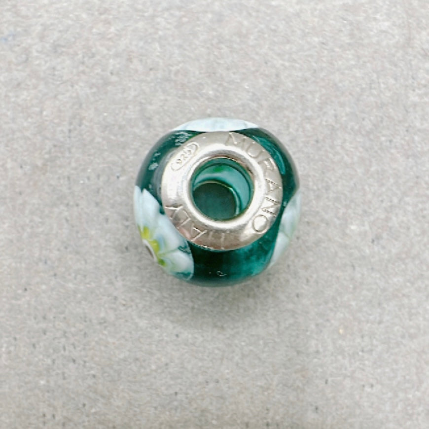 Murano Green Flower