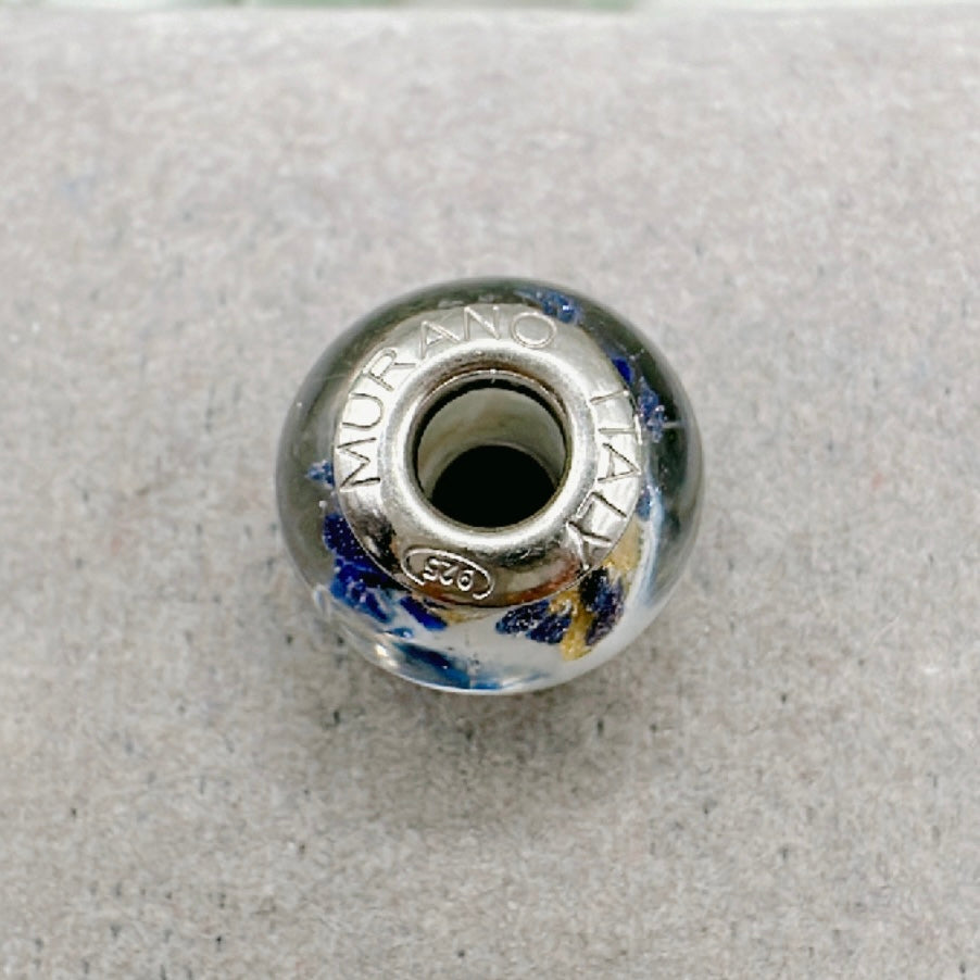 Murano Blanco Oro y Azul