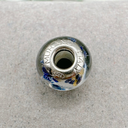 Murano Blanco Oro y Azul