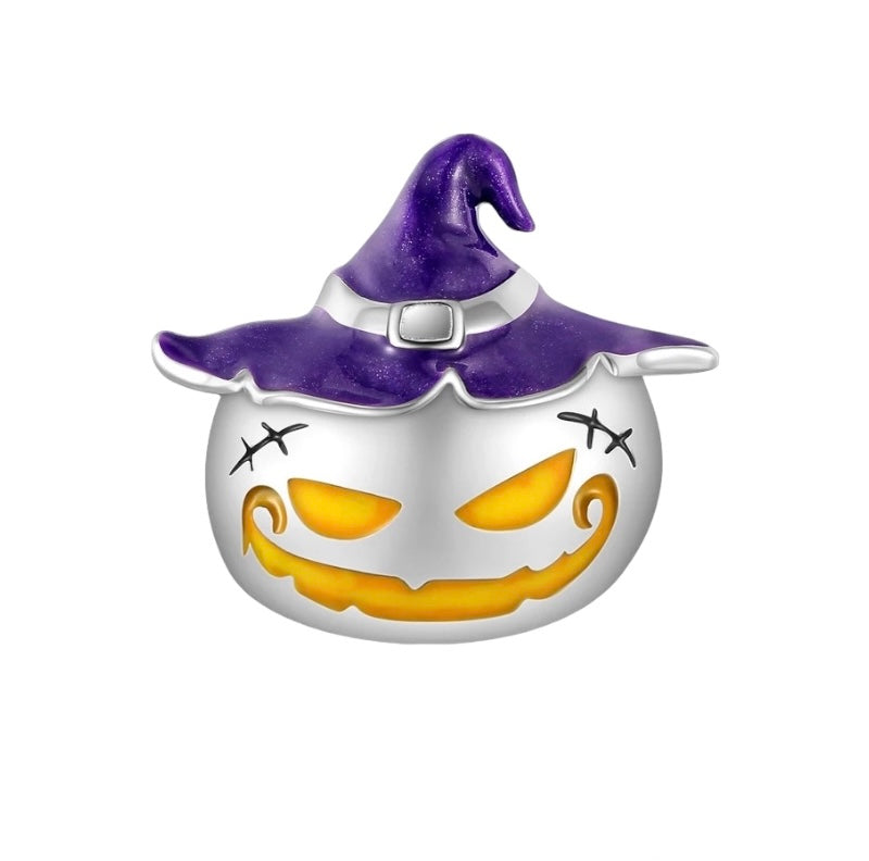 Charm Calabaza con sombrero morado