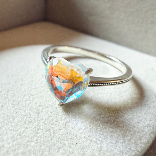 Anillo Corazón Tornasol